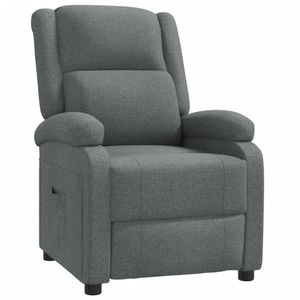 vidaXL TV-Relaxsessel Dunkelgrau Stoff