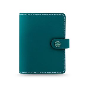 FILOFAX The Original Pocket Dark Aqua Organizer Leder Timer 026083 mit Kalender Einlagen