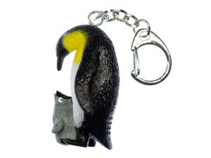 Pinguin Schlüsselanhänger Kaiserpinguin Königspinguin Pinguinfamilie Eltern Baby