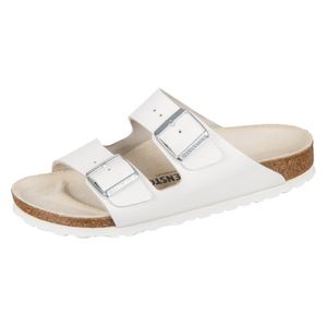 Birkenstock Arizona Weiß Glattleder Größe: 48 Schmal