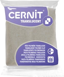 Cernit Polymer Clay Translucent Polymer-Ton Glitter Gold 56 g