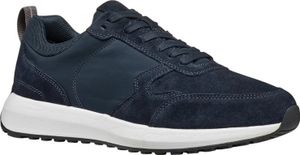 Geox - Herren Sneaker "U Volpiano", Wildleder FS11640 (42 EU) (Marineblau)