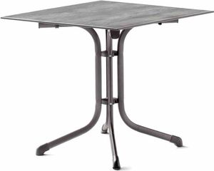 5130-31 Klapptisch Polytec (HPL) 80x80 cm Beton hell
