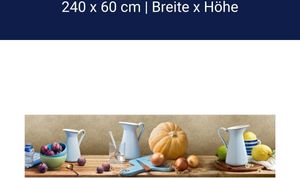 Küchenrückwand Collage Herbst Brett Holz M1219 – Acrylglas / 240cm / 60cm