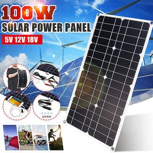 18V 100W Solarpanel Solarmodul Ladegerät Kit Für Wohnwagen/Camping/ZuhauseM%