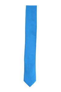 Fabio Farini - einfarbige und elegante Krawatte in 6 cm und 8 cm zur Auswahl, Farbe:Blau, Breite:6cm