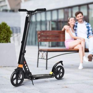 COSTWAY Scooter Skládací koloběžka 3 Výškově nastavitelná městská koloběžka 100 kg Naložená koloběžka Kick Scooter Black