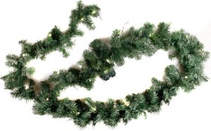 Weihnachtsgirlande 270 cm mit Timerfunktion 35 LEDs Warmweiß : 270 cm (Innen)