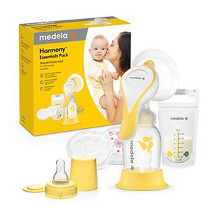 Medela Harmony Essentials Pack  Set mit Harmony Handmilchpumpe, PersonalFit Flex Brusthaube, Sauger, Muttermilchbeuteln und Stilleinlagen  Ideal für unterwegs