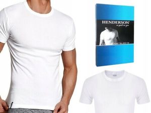 Pánská košile Henderson Slim 1495 - bílá - 2XL, 100% bavlna, krátký rukáv