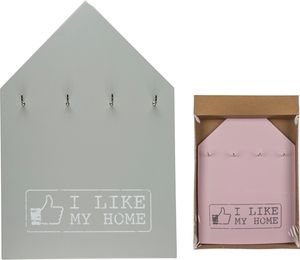 Schlüsselbrett 'I like my home', Farbe:rosa