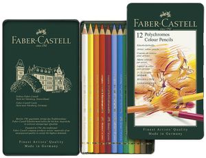 FABER-CASTELL Buntstifte POLYCHROMOS 12er Metalletui