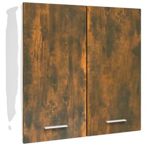 Kuchyňská skříňka, povrchová úprava kouřový dub, závěsný rohový design, nástěnná skříňka