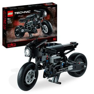 LEGO 42155 Technic THE BATMAN - BATCYCLE Set, Motorrad-Spielzeug, maßstabsgetreuer Modellbausatz des ikonischen Superhelden-Bikes aus dem Film 2022