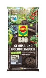 COMPO BIO Gemüse- und Hochbeetmulch 50 l torffrei