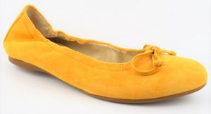 Gabor Samtchev. mango Damen Ballerina in Gelb, Größe 4