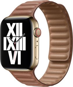 Apple Leather Link für die Watch Series 1-9 / SE - 38/40/41 mm - Größe S/M - Saddle Brown