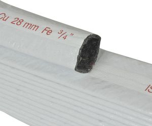 Vlies Schutzschlauch 18mm x Isolierung 4 mm hellgrau Rohraussendurchmesser x Isolierstärke: Vlies Schutzschlauch 18 mm x 4 mm