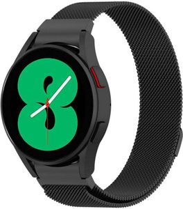 Stahlarmband für Galaxy Watch 7/6/5 Pro/5/4/FE, Tech-Protect Milaneseband 2, Schwarz