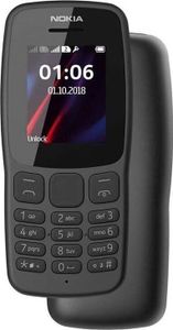 Nokia 106 (Black) - Mobile Phone - Dual Sim