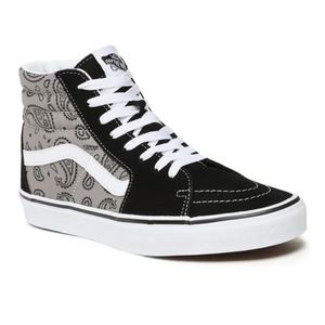 Buty unisex Vans Sk8-Hi trampki wysokie czarne nadruk 40