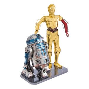 Metal Earth ocelová stavebnice Star Wars - C-3PO + R2-D2 Box verze