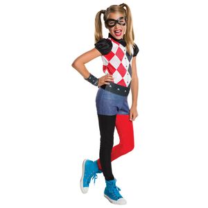 Harley Quinn - Kostüm - Mädchen BN4900 (116) (Rot/Weiß/Schwarz)