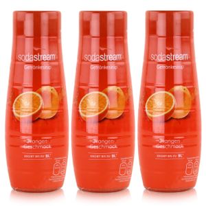 SodaStream Getränke-Sirup Softdrink Orangen Geschmack 440ml (3er Pack)
