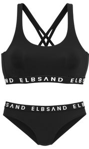 ELBSAND Bustier-Bikini C/D black 42C/D