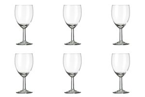6 x Weingläser, Rotweingläser, Glas, transparent, 24cl