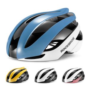ROCKBROS Fahrradhelm Rennradhelm Allround-Helm Danmen/Herren L(58-61cm) schwarz weiß blau