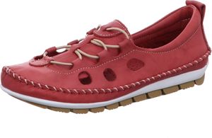 Gemini 003115-01 Damen Ballerina Slipper Mokassins, Größe:40 EU, Farbe:Rot