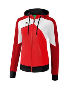 erima Premium One 2.0 Trainingsjacke mit Kapuze Damen red/white/black 36