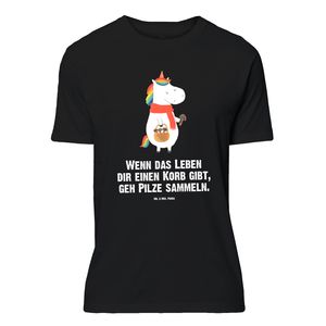 Mr. & Mrs. Panda Größe XL T-Shirt Einhorn Pilz - Schwarz - Geschenk, Unicorn, Motivation, Männer, Pegasus, Party, Einhörner, Sprüche, Damen, Geburstag, Einhorn Deko