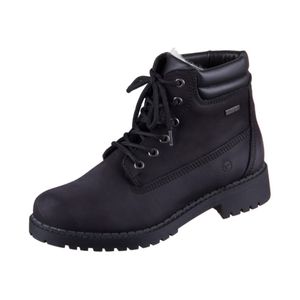 Tamaris Damen Schnürstiefel in Schwarz, Größe 38