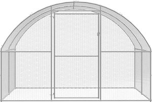 vidaXL Venkovní kurník 3x4x2 m Pozinkovaná ocel