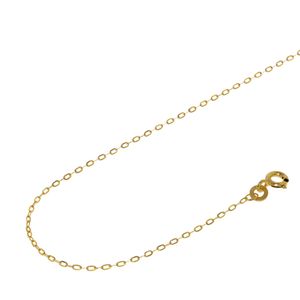 Acalee 10-1050 Halskette 333 Gold / 8 Karat Flachanker-Kette 1,1 mm, 42 cm