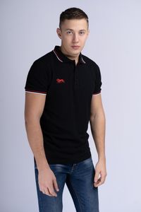 Lonsdale Ashington SlimFit Poloshirt Schwarz Größe XL