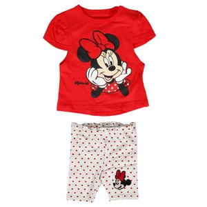 Disney Minnie Maus Baby Mädchen Set Shirt plus Hose – Rot / 86