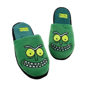 Rick And Morty - Pánské pantofle NS7070 (45,5 EU - 47 EU) (Green)
