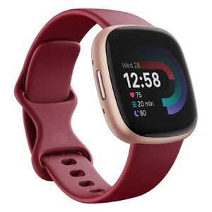 FITBIT Versa 4 Himbeerrot / Aluminium in Kupferrosé Die Serviceabwicklung für die von Ihnen bestellt