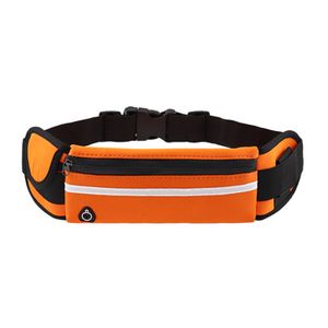 ASKSA Wasserabweisend Lauf Hüfttasche mit Verstellbarem Gummiband für Fitnesss Outdoor Aktivitäten, Orange