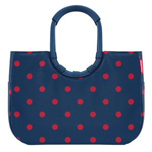 Reisenthel Loopshopper L Frame Einkaufstasche Shopper Tragetasche, Farbe:Mixed Dots Red