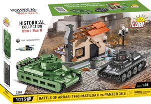 COBI 2284 II WW Battle of Arras Matilda II vs Panzer 38, 1:35, 1015 k