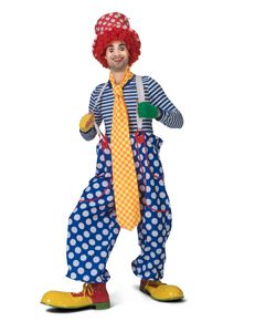 komisch lange Clown-Krawatte Karneval-Accessoire gelb-orange