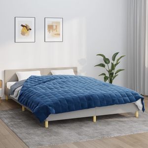 vidaXL Záťažová deka Blue 200x200 cm 13 kg Látka