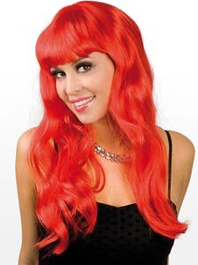 Lange Haare rot - Kostüm Perücke für Fasching
