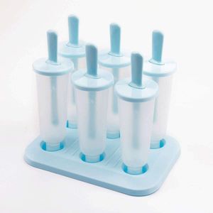 Eisformen, Stieleisformer 6 Stück EIS am Stiel Formen aus Silikon BPA Frei, Popsicle Formen Set