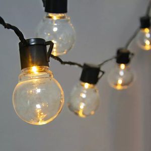 6m LED Birne Lichterkette Glühbirnen Lichterketten für Garten, Hof, Balkon, Hochzeit, Weihnachten Party Deko