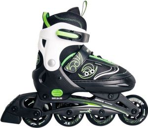 Muuwmi Sport detské inline korčule nastaviteľné, veľkosť 33-36, zelené inline korčule inline korčule jubi